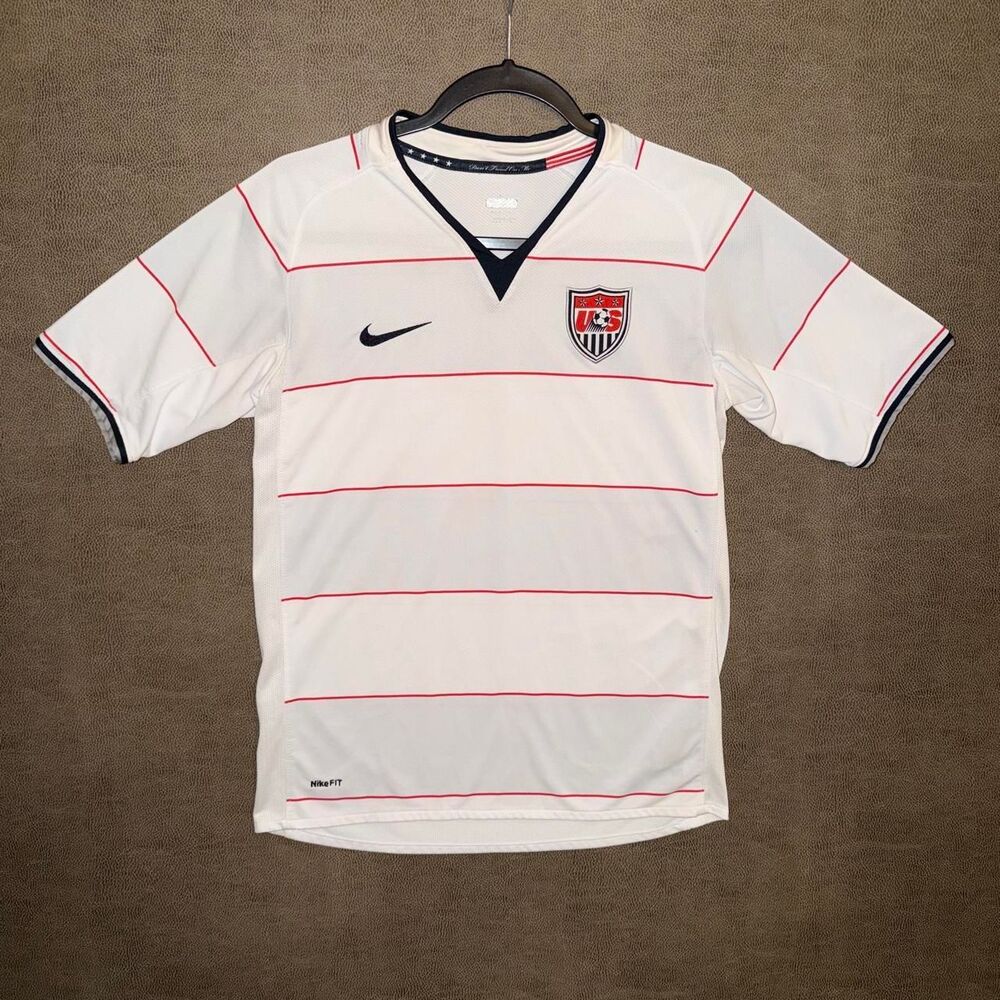 Nike 2007 USA Soccer Pinstripe Jersey Y2K *RARE*